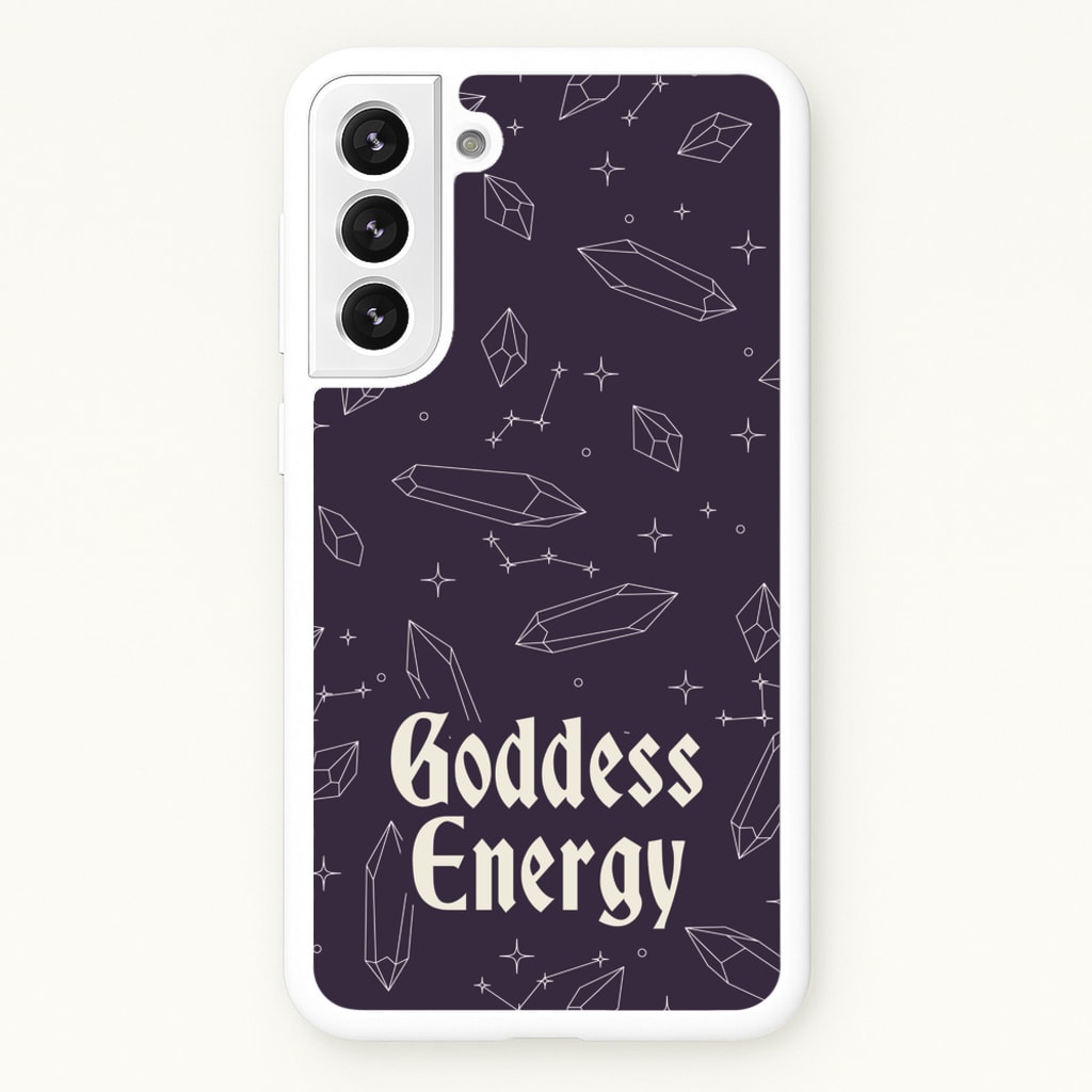 Goodess Energy Pattern - Goth Aesthetic Phone Case for Galaxy S21