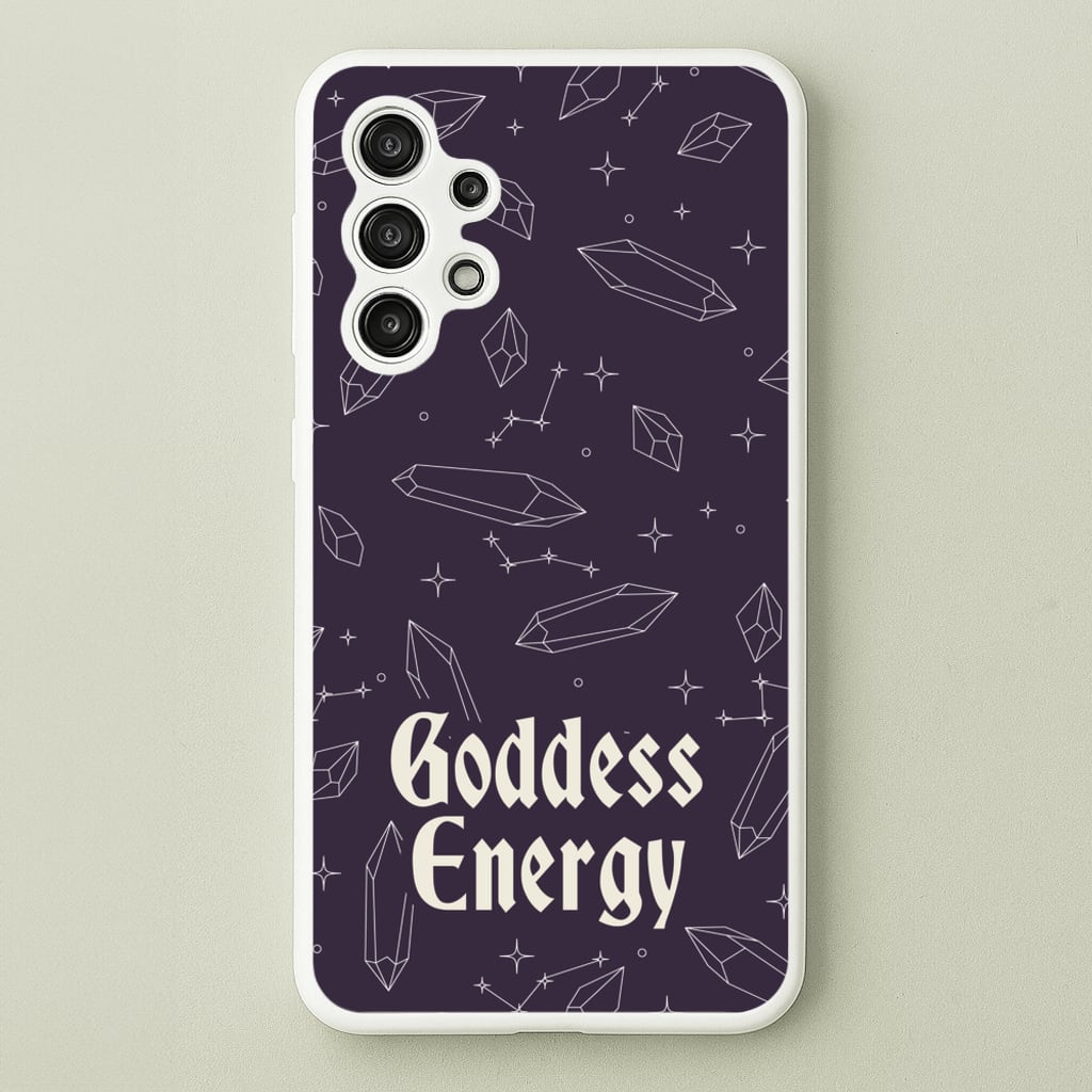 Goodess Energy Pattern - Goth Aesthetic Phone Case for Galaxy A13