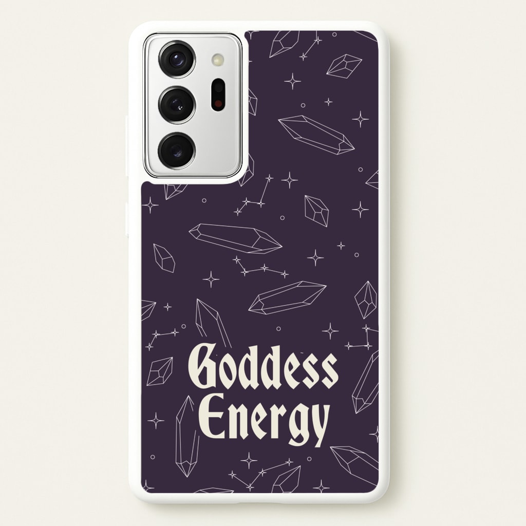 Goodess Energy Pattern - Goth Aesthetic Phone Case for Galaxy Note 20 Ultra