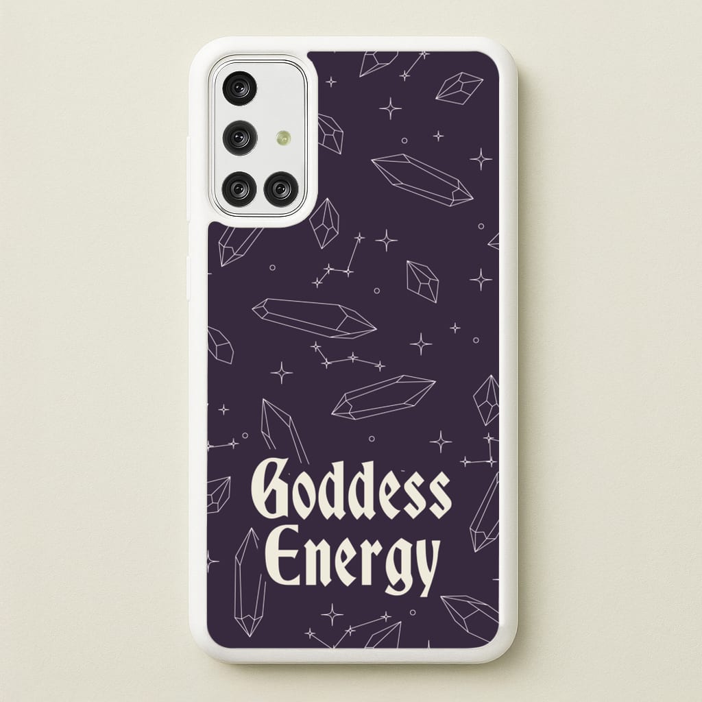 Goodess Energy Pattern - Goth Aesthetic Phone Case for Galaxy A71