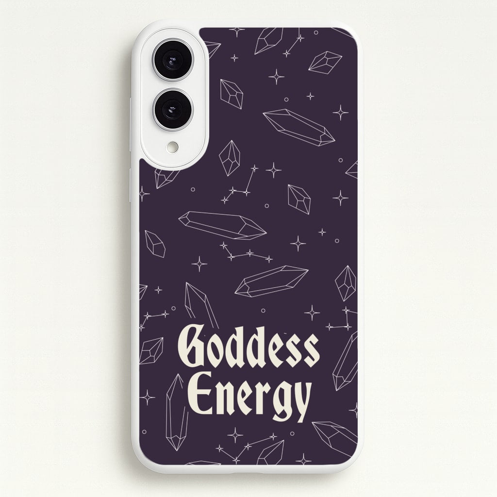 Goodess Energy Pattern - Goth Aesthetic Phone Case for Galaxy S25 Edge