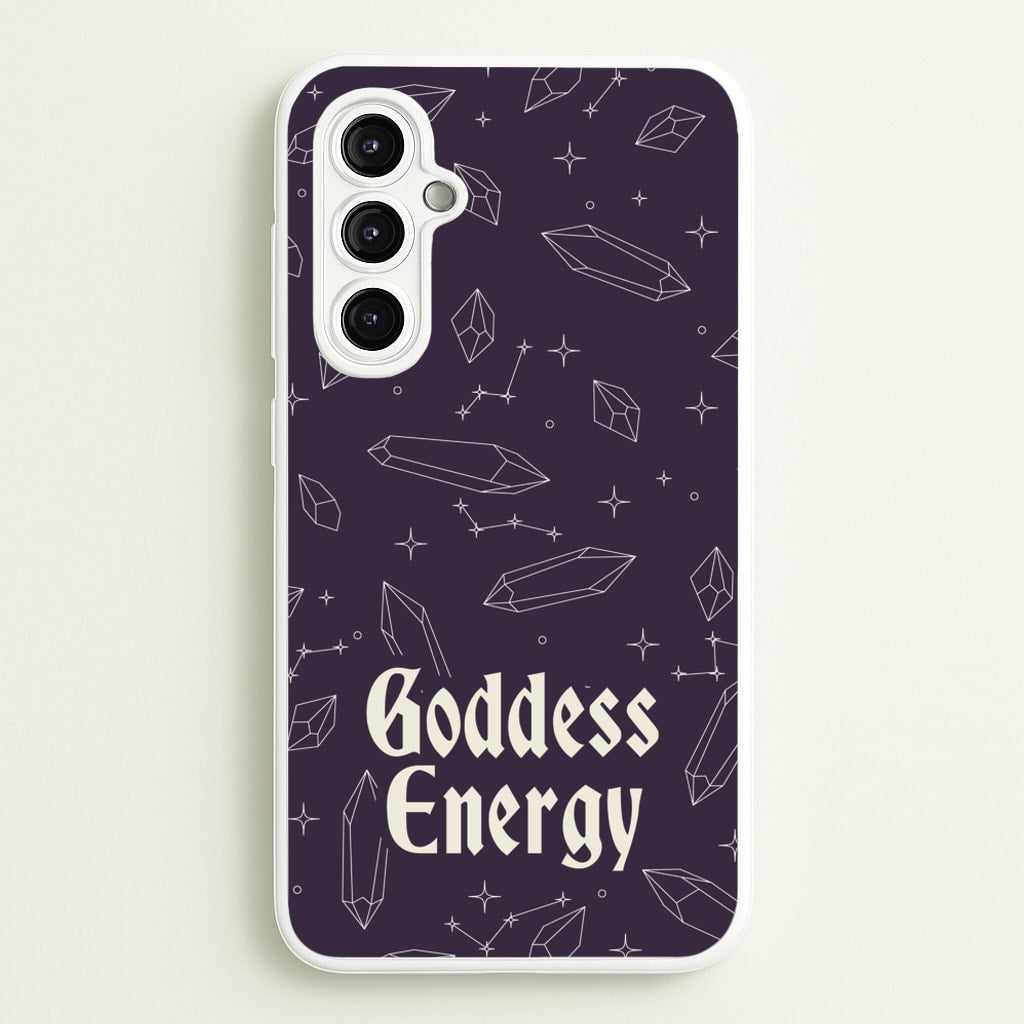 Goodess Energy Pattern - Goth Aesthetic Phone Case for Galaxy A14