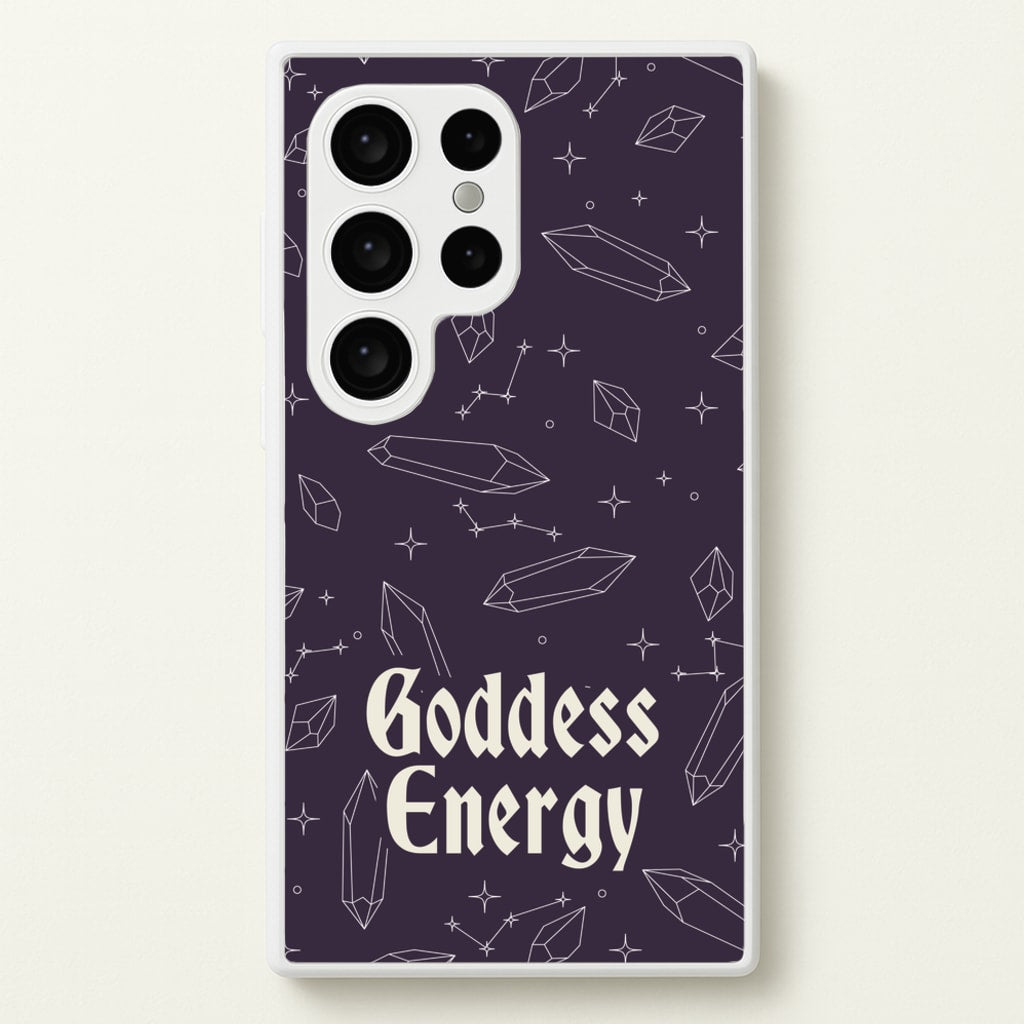 Goodess Energy Pattern - Goth Aesthetic Phone Case for Galaxy S24 Ultra