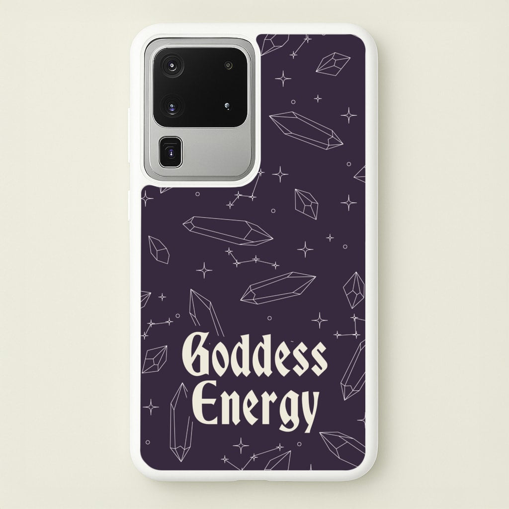 Goodess Energy Pattern - Goth Aesthetic Phone Case for Galaxy S20 Ultra