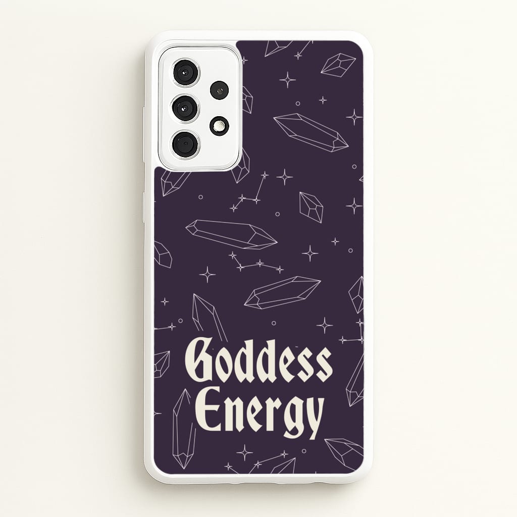 Goodess Energy Pattern - Goth Aesthetic Phone Case for Galaxy A52 / A52s