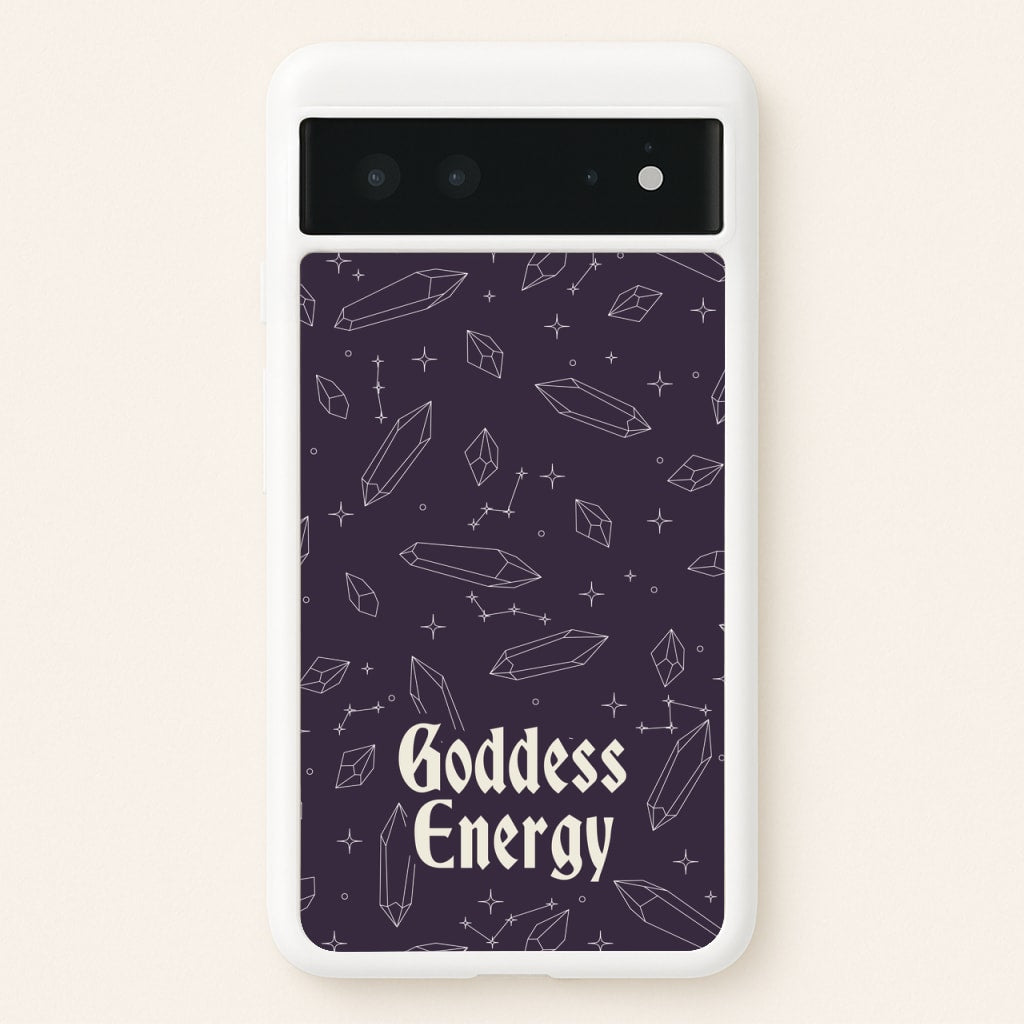 Goodess Energy Pattern - Goth Aesthetic Phone Case for Google Pixel 6