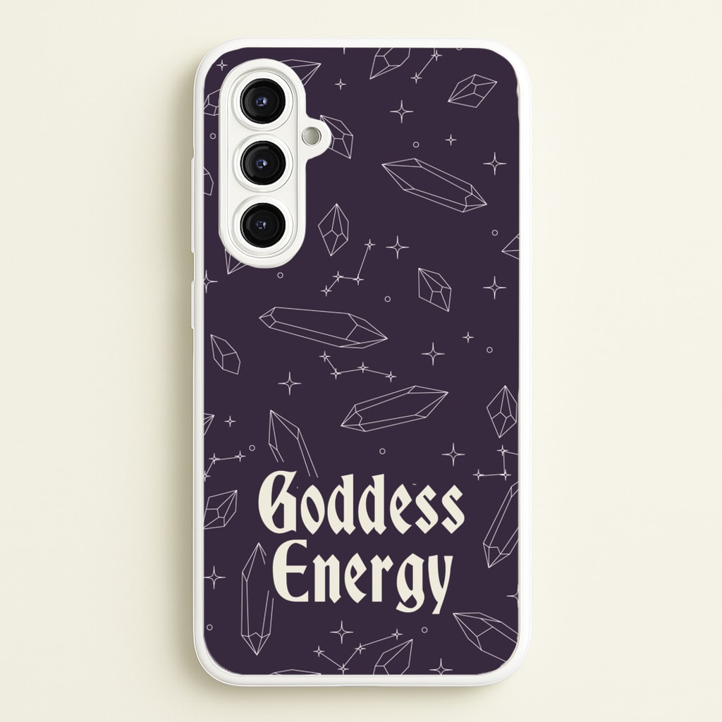 Goodess Energy Pattern - Goth Aesthetic Phone Case for Galaxy A16