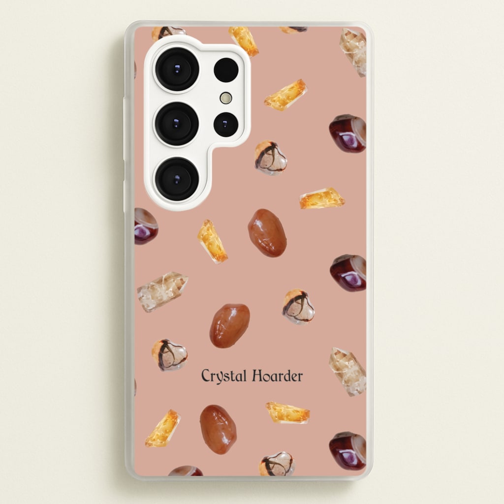 Crystal Hoarder Pattern - Goth Aesthetic Phone Case for Galaxy S25 Ultra