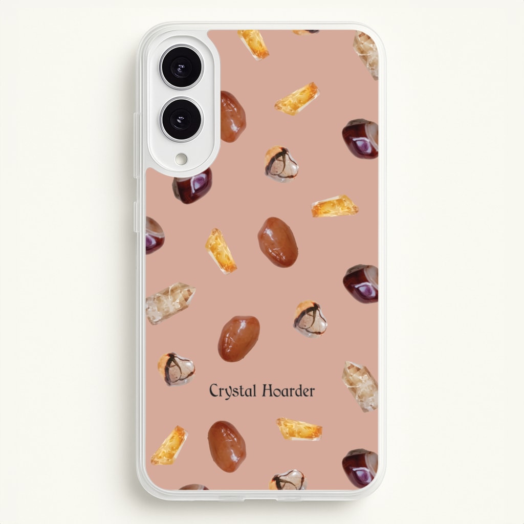 Crystal Hoarder Pattern - Goth Aesthetic Phone Case for Galaxy S25 Edge