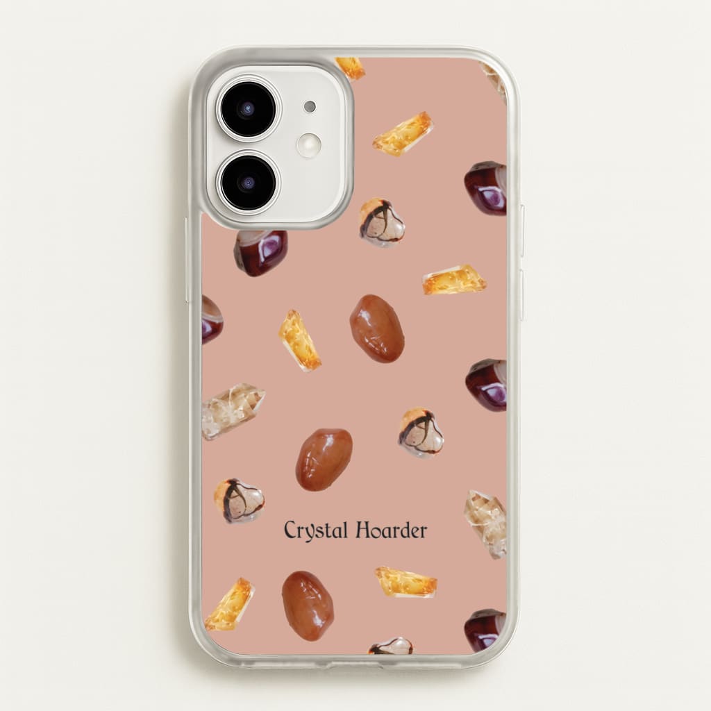 Crystal Hoarder Pattern - Goth Aesthetic Phone Case for iPhone 12 / 12 Pro