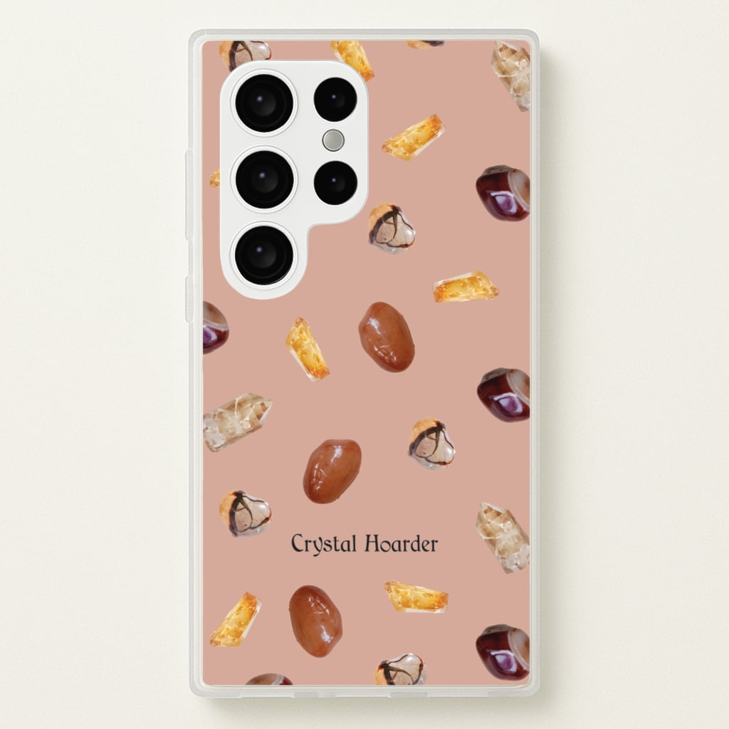 Crystal Hoarder Pattern - Goth Aesthetic Phone Case for Galaxy S24 Ultra