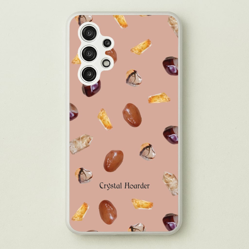 Crystal Hoarder Pattern - Goth Aesthetic Phone Case for Galaxy A13