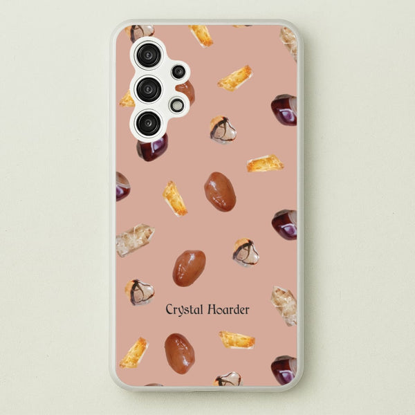 Crystal Hoarder Pattern - Goth Aesthetic Phone Case for Galaxy A13
