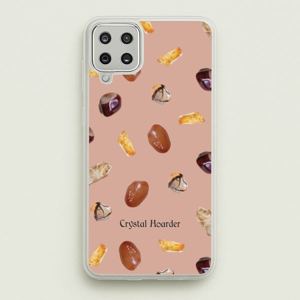 Crystal Hoarder Pattern - Goth Aesthetic Phone Case for Galaxy A12