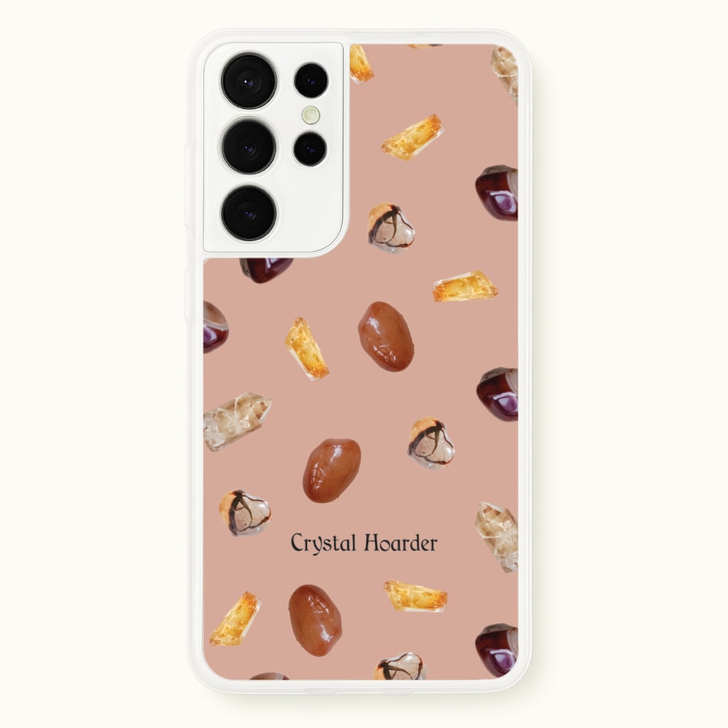 Crystal Hoarder Pattern - Goth Aesthetic Phone Case for Galaxy S21 Ultra