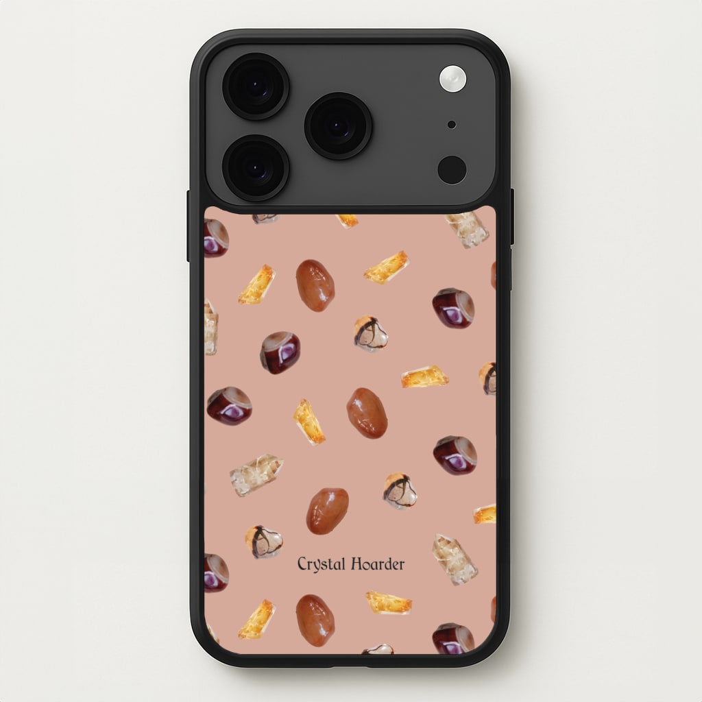 Crystal Hoarder Pattern Phone Case for iPhone 17 Pro