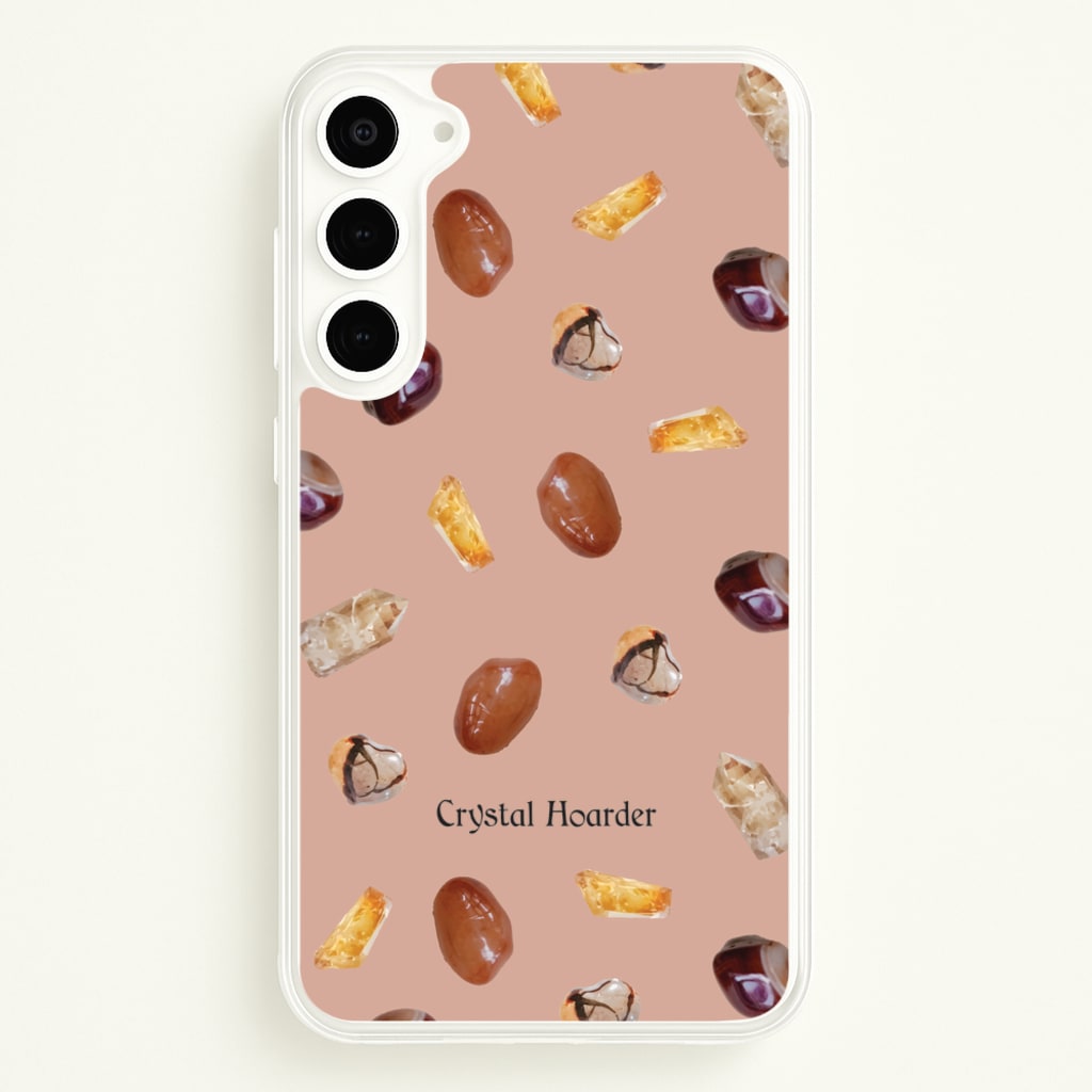 Crystal Hoarder Pattern - Goth Aesthetic Phone Case for Galaxy S23