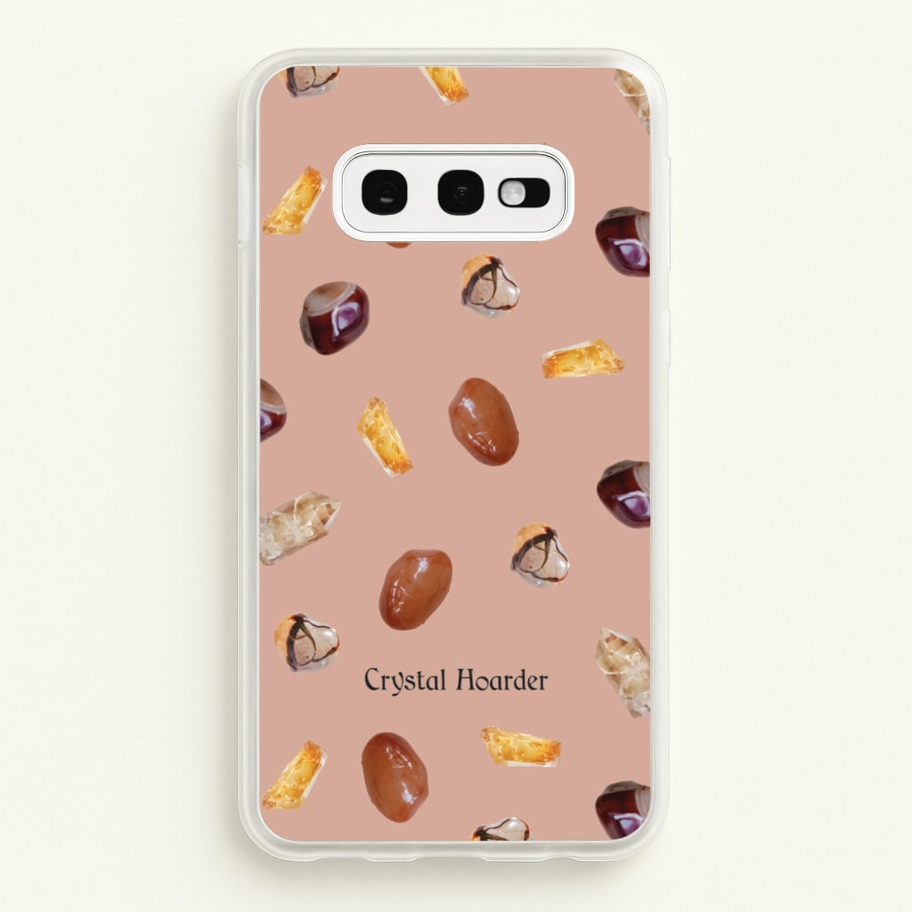 Crystal Hoarder Pattern - Goth Aesthetic Phone Case for Galaxy S10e