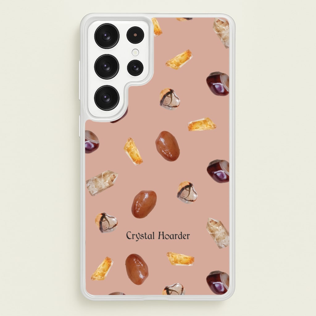 Crystal Hoarder Pattern - Goth Aesthetic Phone Case for Galaxy S22 Ultra