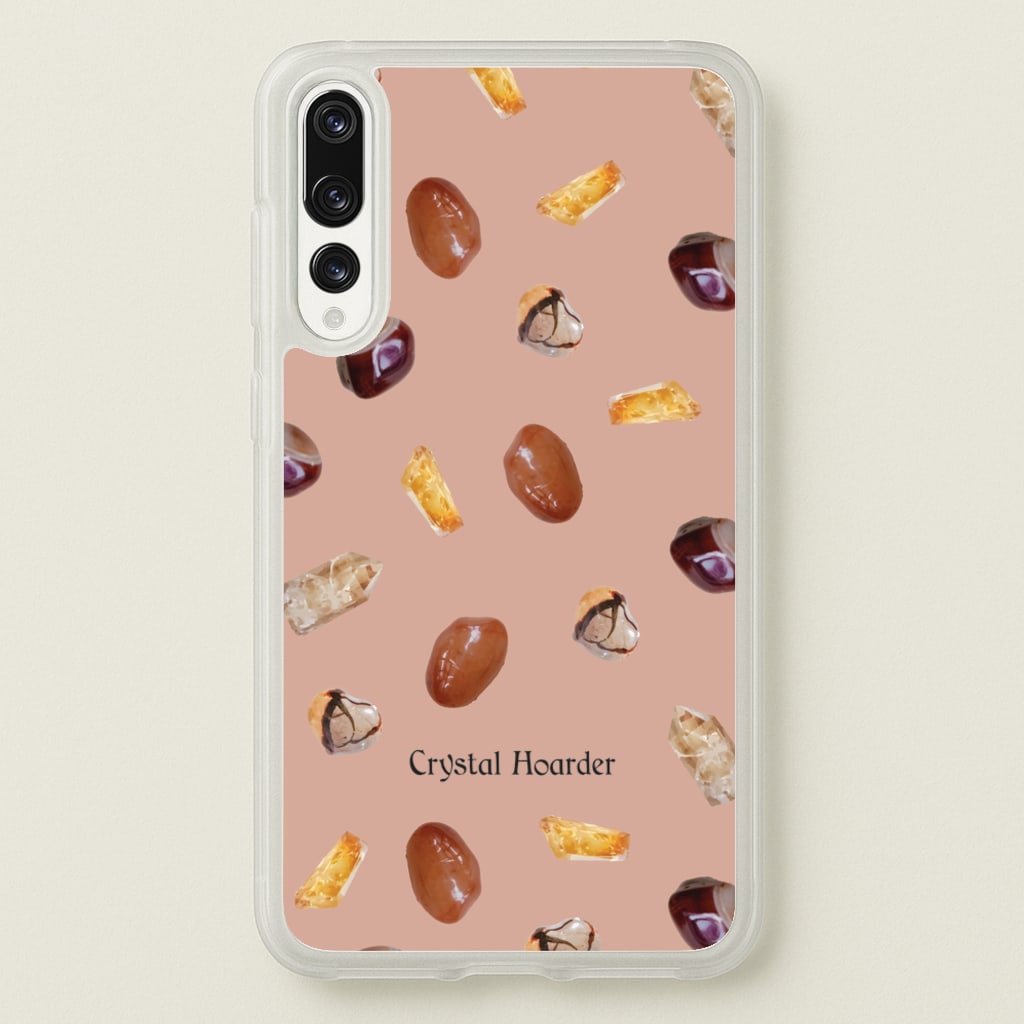 Crystal Hoarder Pattern - Goth Aesthetic Phone Case for Huawei P20 Pro
