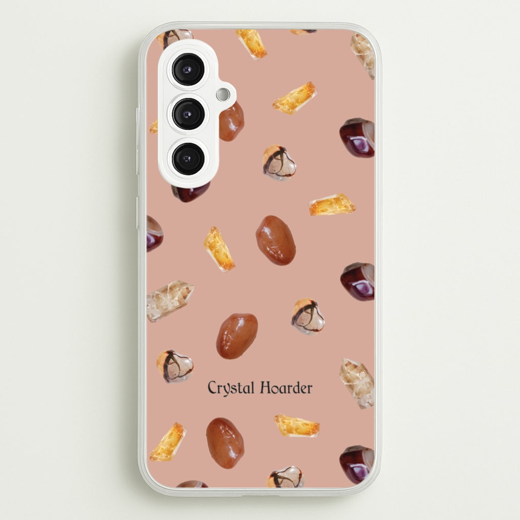 Crystal Hoarder Pattern - Goth Aesthetic Phone Case for Galaxy S23FE