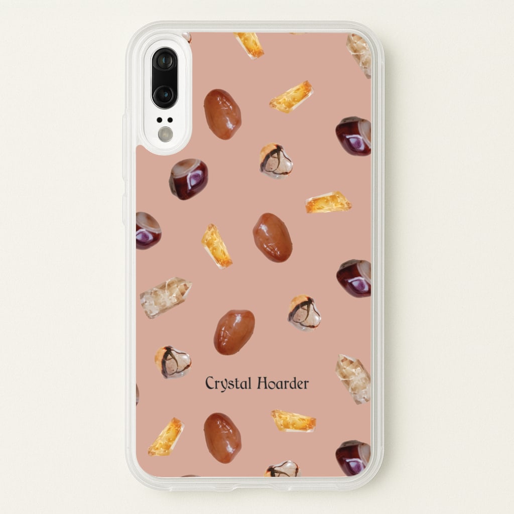 Crystal Hoarder Pattern - Goth Aesthetic Phone Case for Huawei P20
