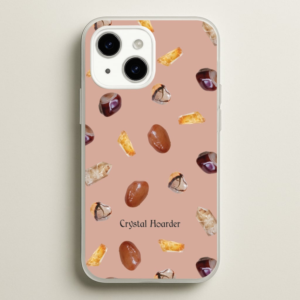 Crystal Hoarder Pattern - Goth Aesthetic Phone Case for iPhone 14 Plus
