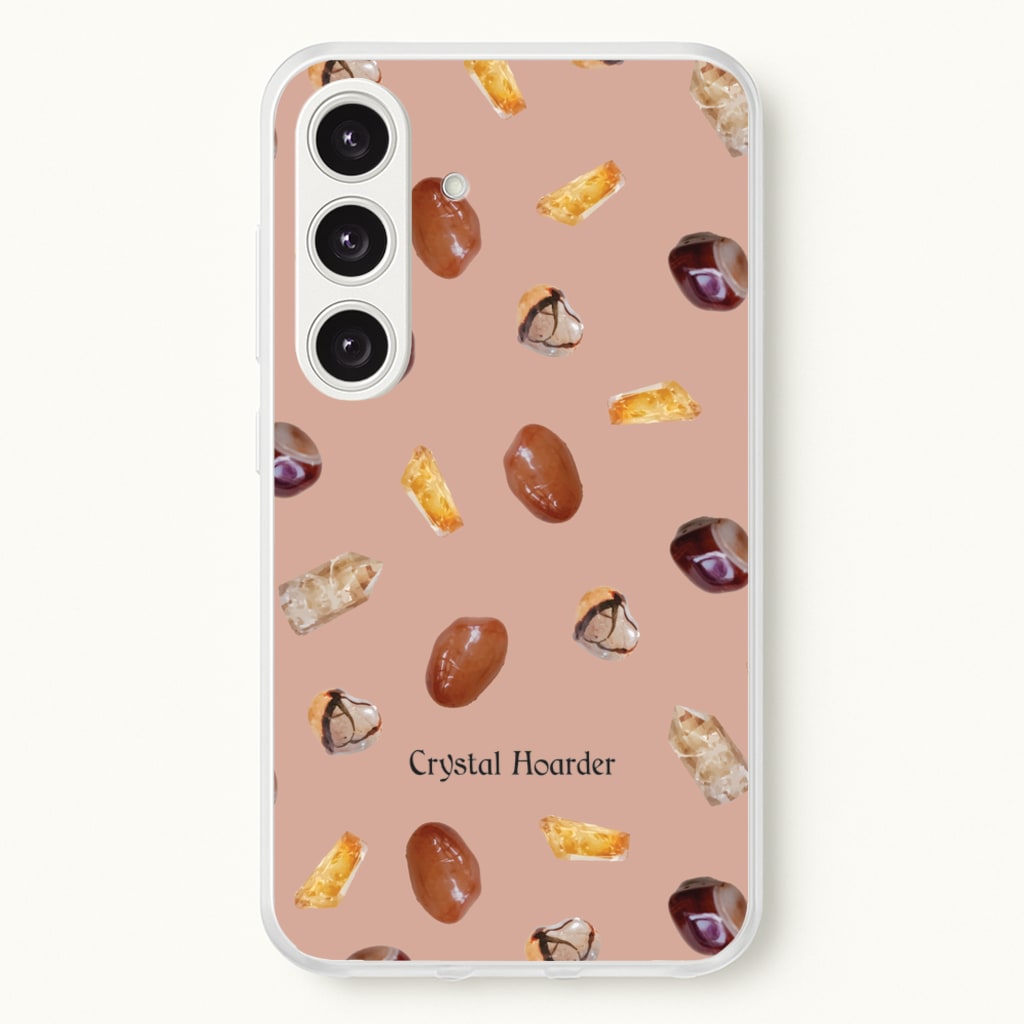 Crystal Hoarder Pattern - Goth Aesthetic Phone Case for Galaxy S24 Plus