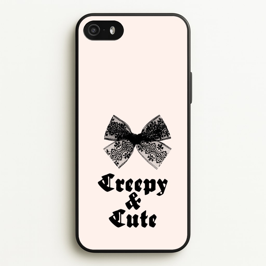 Creepy And Cute Coquette - Goth Aesthetic Phone Case for iPhone 5 / 5s / SE 2016