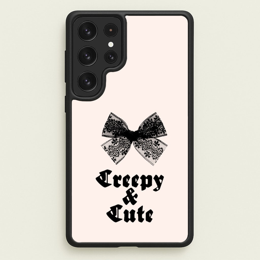 Creepy And Cute Coquette - Goth Aesthetic Phone Case for Galaxy S22 Ultra
