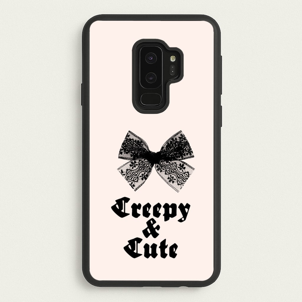 Creepy And Cute Coquette - Goth Aesthetic Phone Case for Galaxy S9 Plus