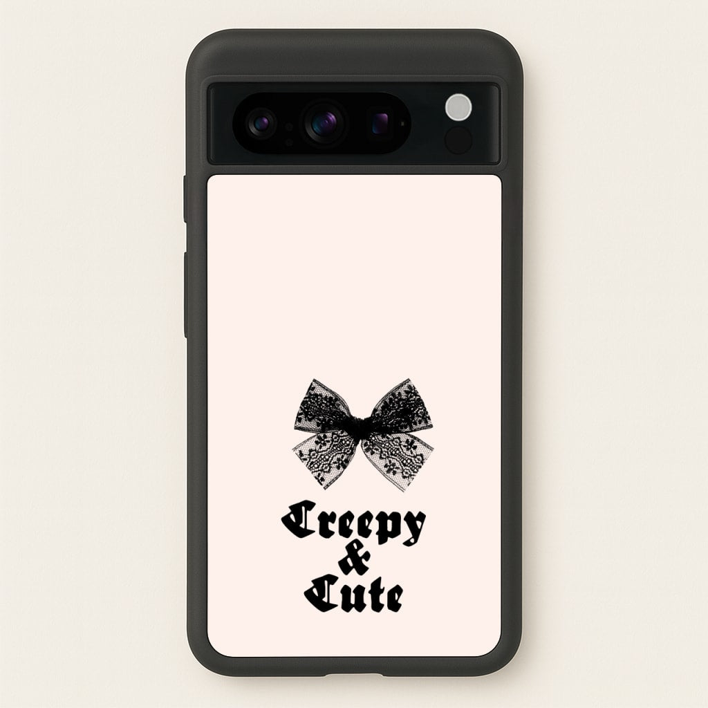 Creepy And Cute Coquette - Goth Aesthetic Phone Case for Google Pixel 8 Pro
