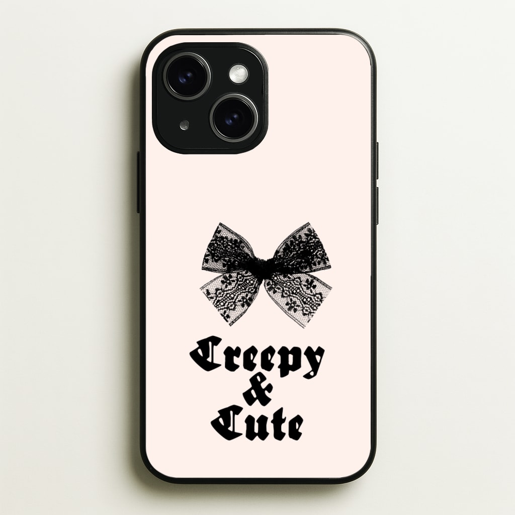 Creepy And Cute Coquette - Goth Aesthetic Phone Case for iPhone 15 Plus
