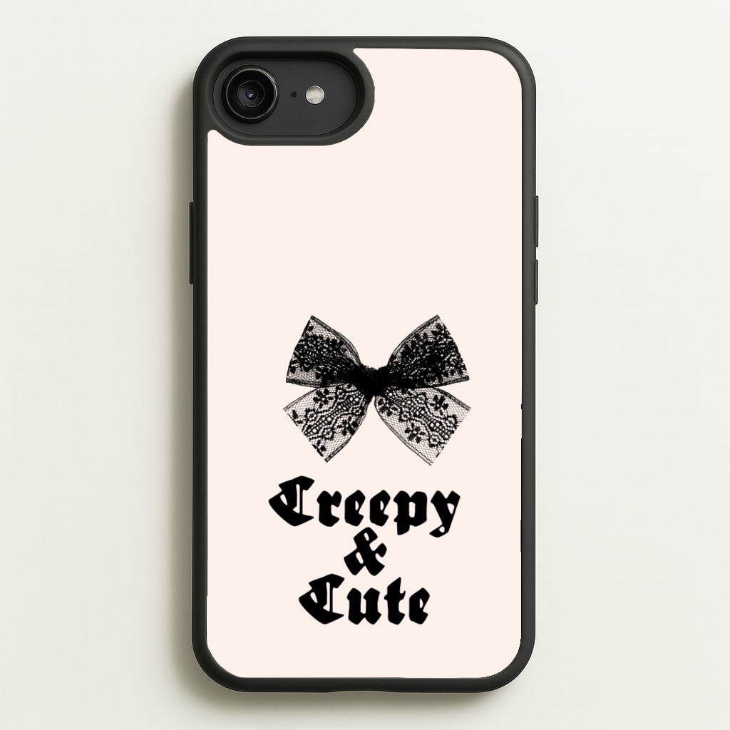 Creepy And Cute Coquette - Goth Aesthetic Phone Case for iPhone 6 Plus / 7 Plus / 8 Plus