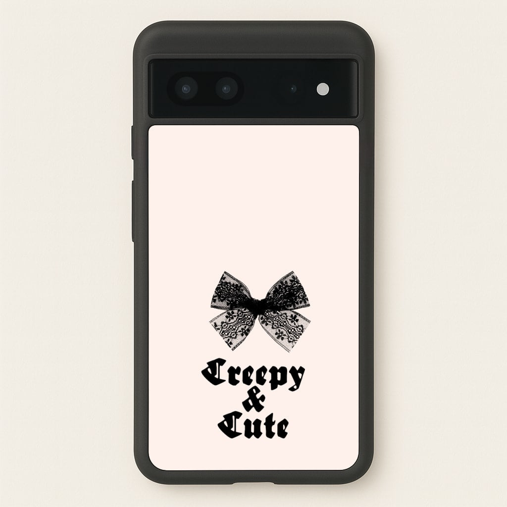 Creepy And Cute Coquette - Goth Aesthetic Phone Case for Google Pixel 7