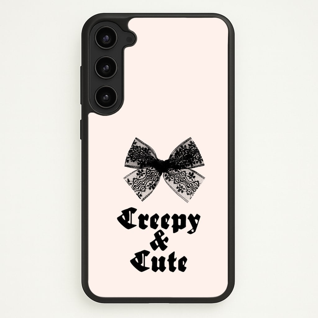 Creepy And Cute Coquette - Goth Aesthetic Phone Case for Galaxy S23