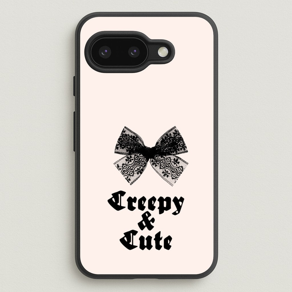 Creepy And Cute Coquette - Goth Aesthetic Phone Case for Google Pixel 9a
