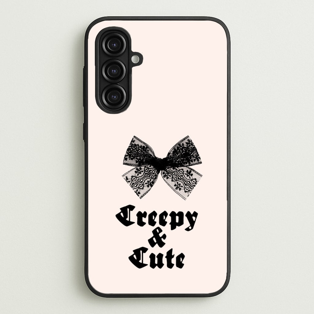 Creepy And Cute Coquette - Goth Aesthetic Phone Case for Galaxy A16