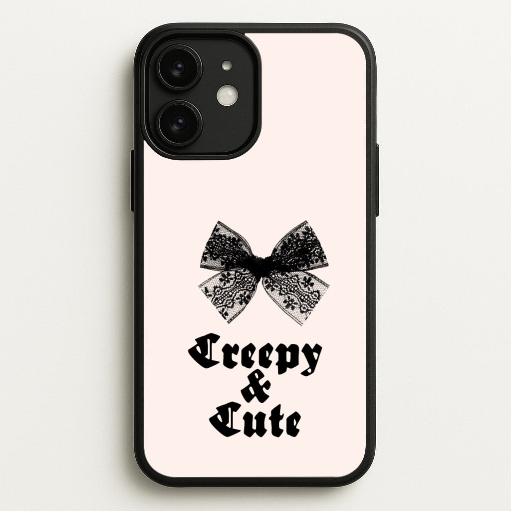 Creepy And Cute Coquette - Goth Aesthetic Phone Case for iPhone 11