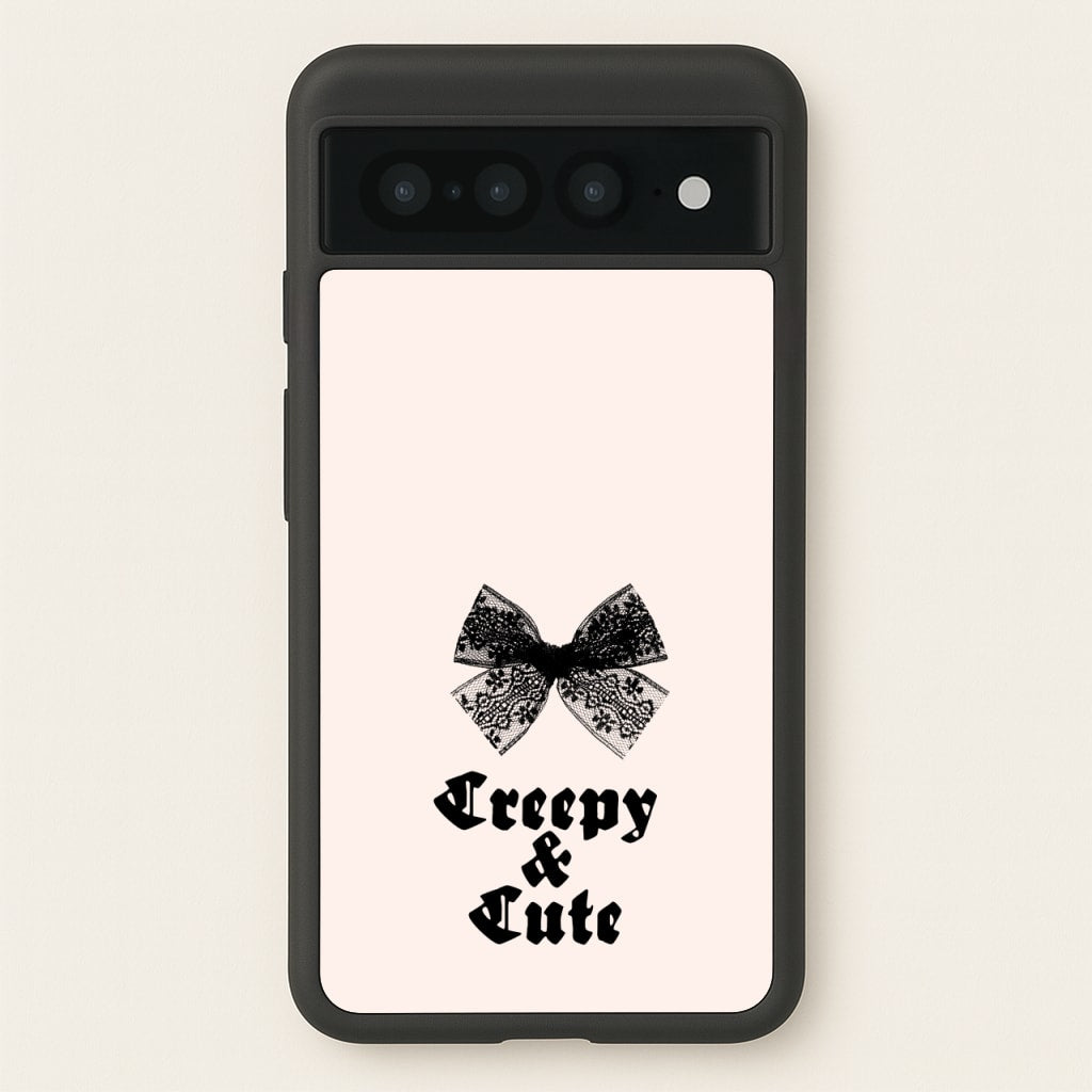 Creepy And Cute Coquette - Goth Aesthetic Phone Case for Google Pixel 7 Pro