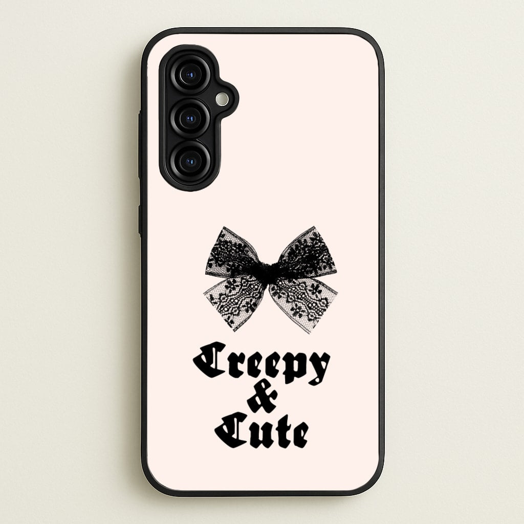 Creepy And Cute Coquette - Goth Aesthetic Phone Case for Galaxy A54