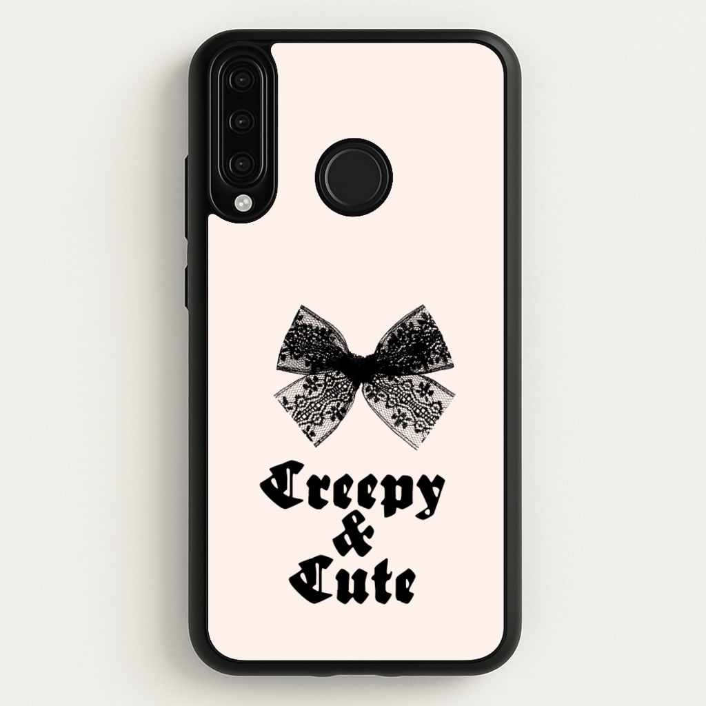 Creepy And Cute Coquette - Goth Aesthetic Phone Case for Huawei P30 Lite