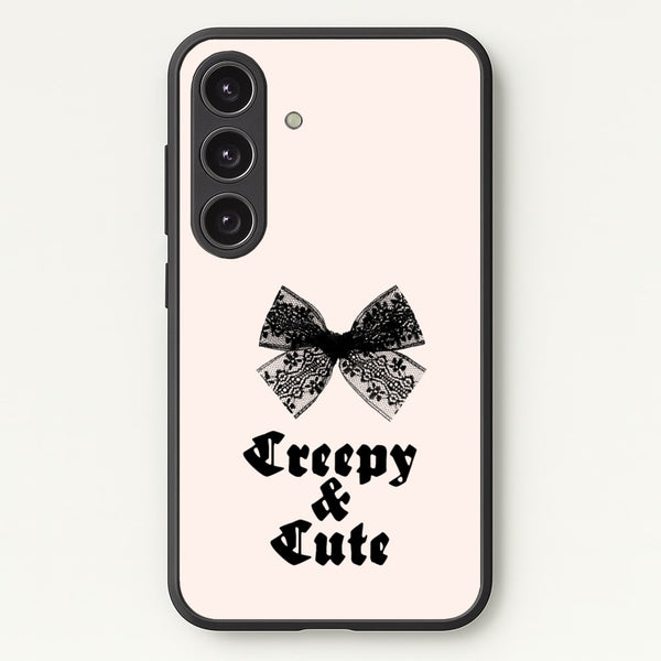 Creepy And Cute Coquette - Goth Aesthetic Phone Case for Galaxy S24