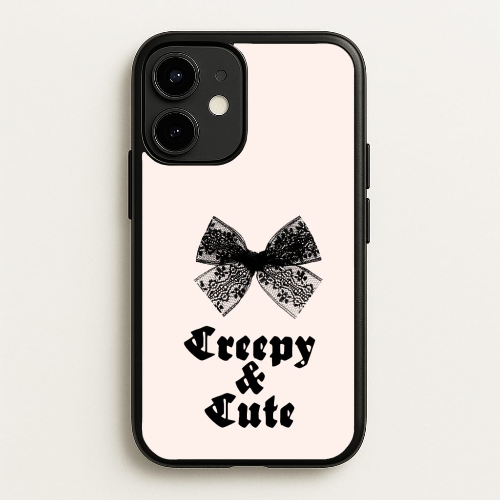 Creepy And Cute Coquette - Goth Aesthetic Phone Case for iPhone 12 Mini