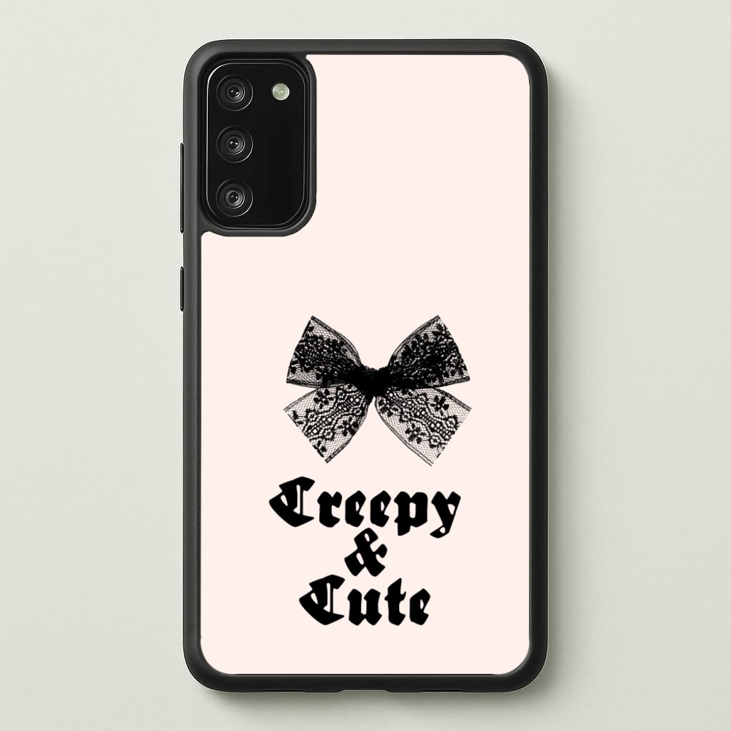 Creepy And Cute Coquette - Goth Aesthetic Phone Case for Galaxy S20