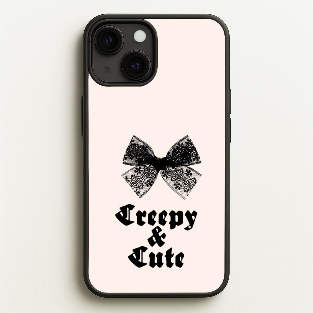 Creepy And Cute Coquette - Goth Aesthetic Phone Case for iPhone 13 Mini
