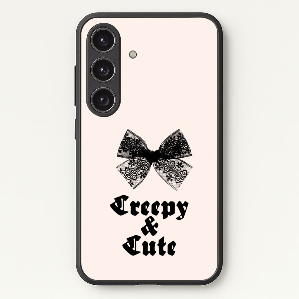 Creepy And Cute Coquette - Goth Aesthetic Phone Case for Galaxy S25 Plus