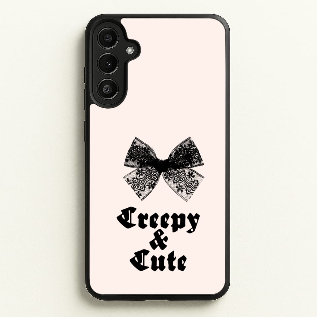 Creepy And Cute Coquette - Goth Aesthetic Phone Case for Galaxy A36