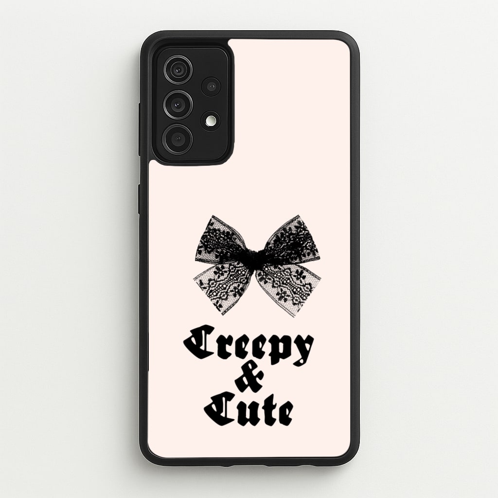 Creepy And Cute Coquette - Goth Aesthetic Phone Case for Galaxy A52 / A52s