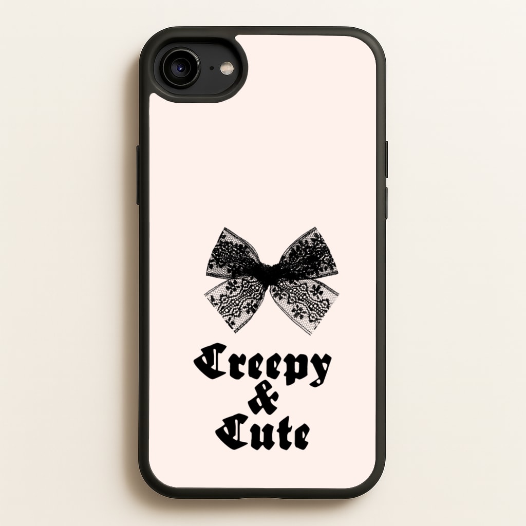 Creepy And Cute Coquette - Goth Aesthetic Phone Case for iPhone 6 / 7 / 8 / SE